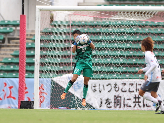 無失点に貢献した西中麻穂選手