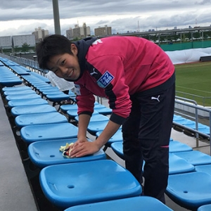 なでしこリーグカップ 第3節 Ｉ神戸戦｜雨が上がり、着々と準備です!